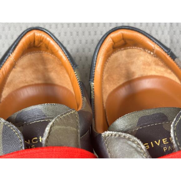 Givenchy Shoes Mens Size 6 EU39 Camo Red Elastic Slip On Leather Casual Sneakers main image 5